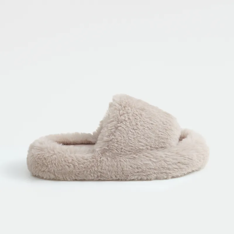 Тапочки домашние, серые, Bushy