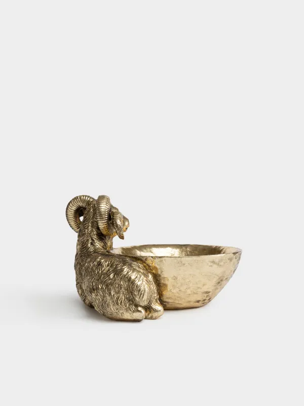 Конфетница, 21х15 см, Козел, Goat gold, image-1