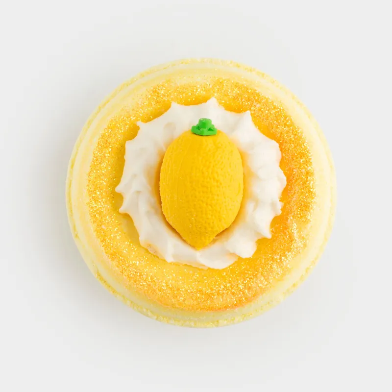 Бомбочка для ванны, 130 гр, с игрушкой, желтая, Цитрусовый взрыв, Лимон, Fruits spa