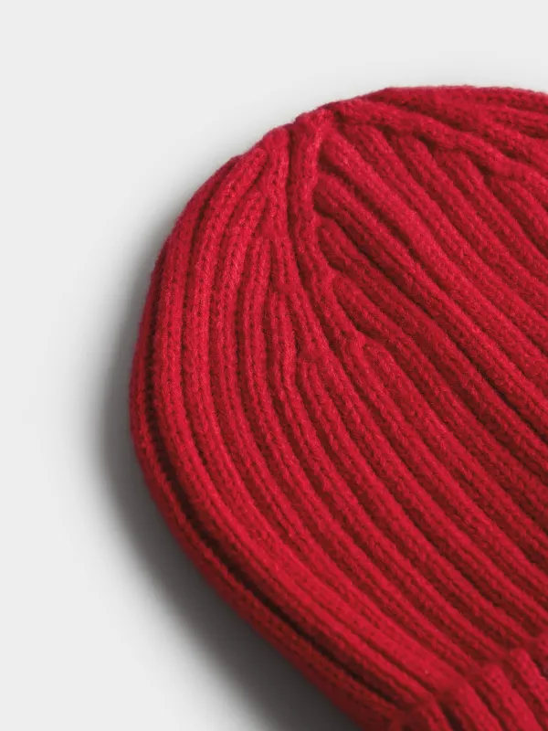 Шапка-бини с отворотом Knitting, image-2