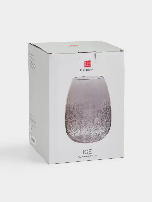 Ваза для цветов, 25 см, Кракелюр, Ice, image-4