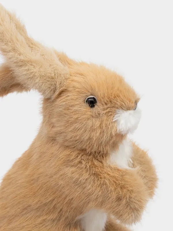 Изделие декоративное, 16х26 см, искусственный мех, бежевая, Кролик, Rabbit, image-2