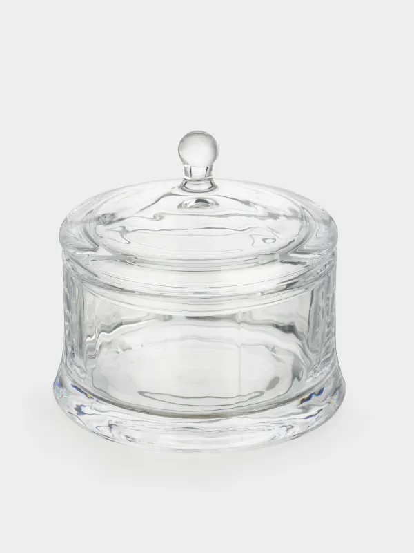 Конфетница, 11x10 см, 270 мл, с крышкой, стекло, Clear, image-3