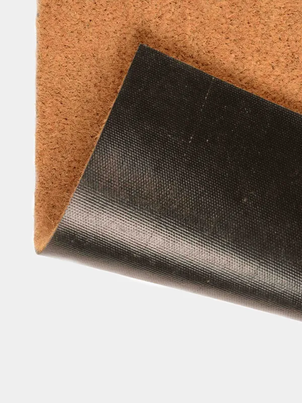 Коврик придверный, 40х80 см, кокос/ПВХ, коричневый, Basic, image-3