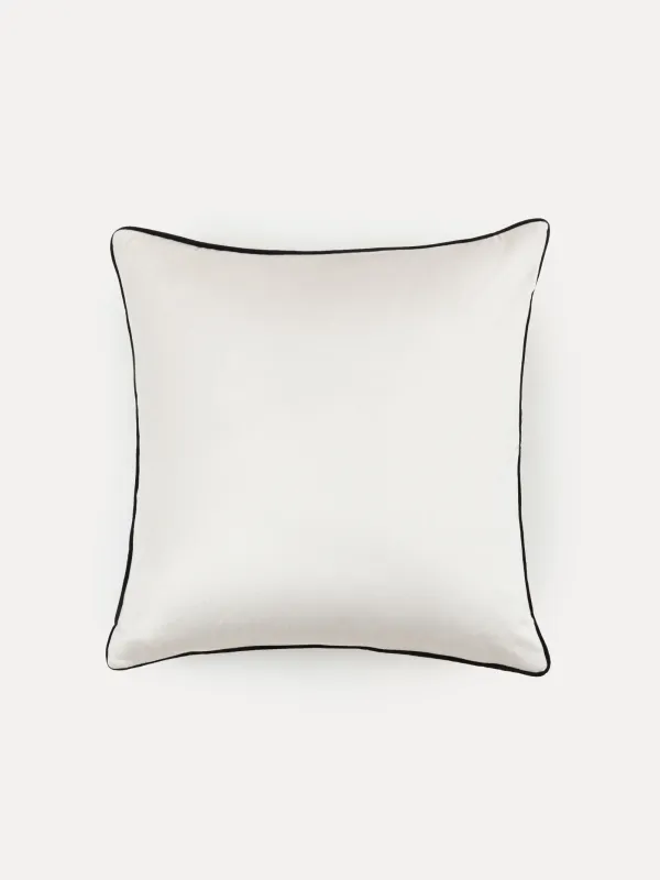 Подушка декоративная, 45х45 см, вельвет, молочная, Шмель, Bugs, image-1