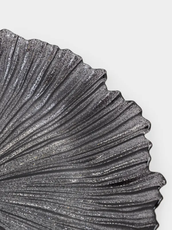 Тарелка обеденная, 28 см, стекло Р, серая, Verge, image-4