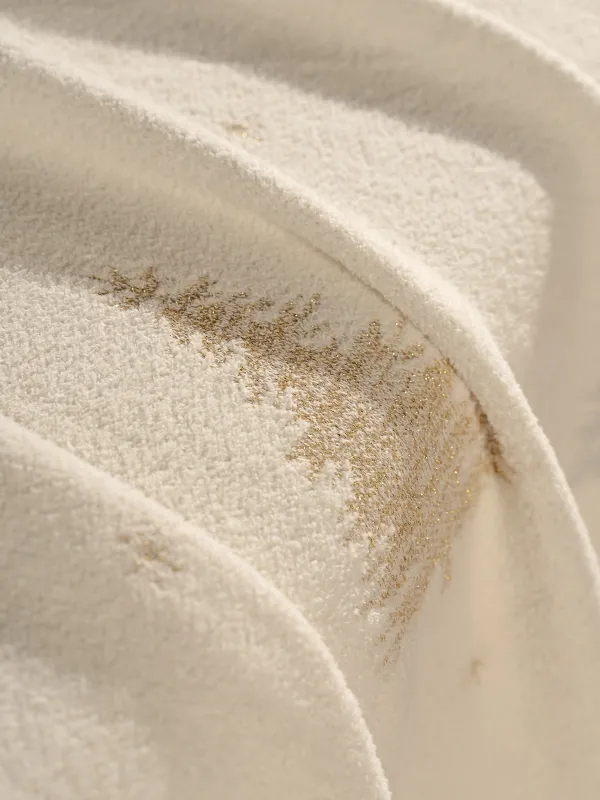 Плед, 130х170 см, полиэстер/люрекс, молочный, Елки, Shiny threads, image-4