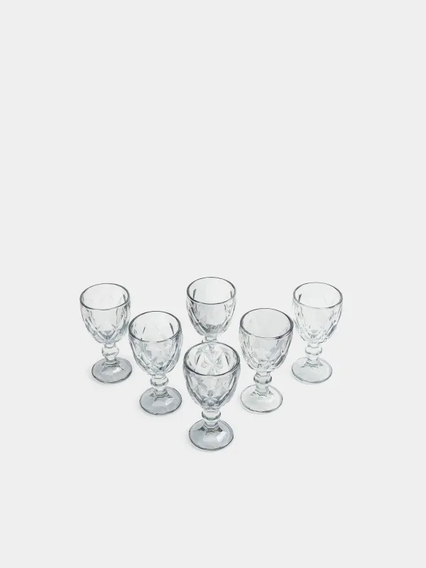 Рюмка, 50 мл, 6 шт, стекло Р, серая, Rhomb color, image-1