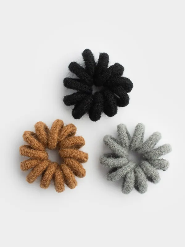 Резинка для волос, 6 см, 3 шт, ТПУ/полиэстер, Спираль, Helix, image-0