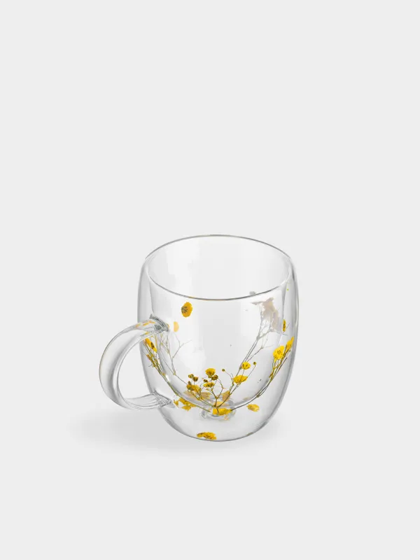 Кружка, 350 мл, с сухоцветами, Цветы, Air decor, image-1