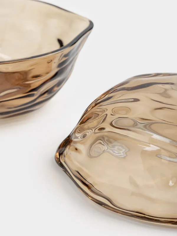 Емкость для хранения, 14х11 см, 320 мл, стекло Р, коричневая, Грецкий орех, Walnut, image-3