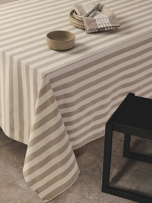 Скатерть, 160х160 см, Полосы, Wide stripes, image-2