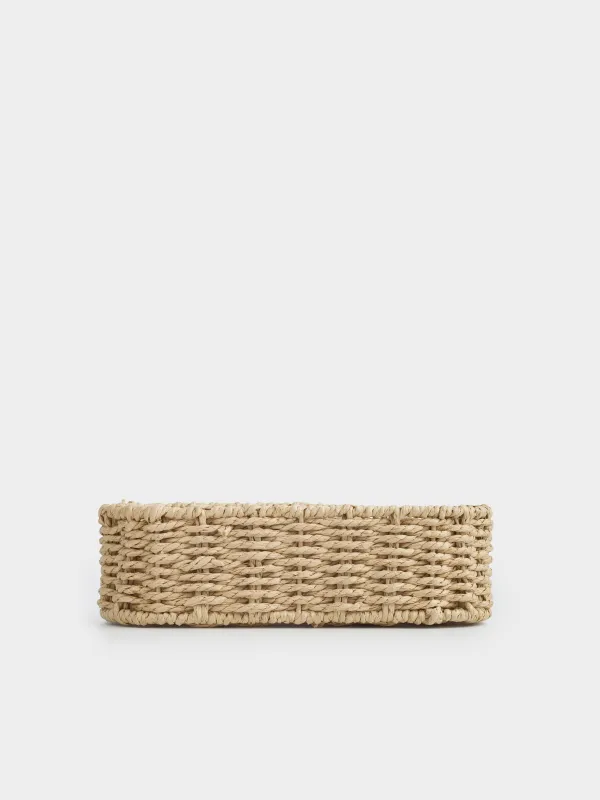 Корзина для столовых приборов, 25х10 см, плетеная, Braided, image-1