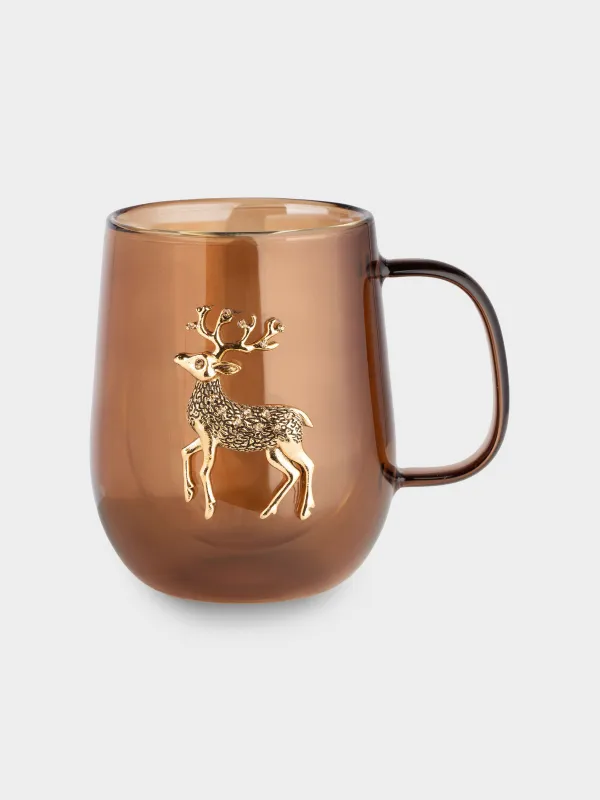 Кружка, 400 мл, Бронзовый олень, Air decor, image-0