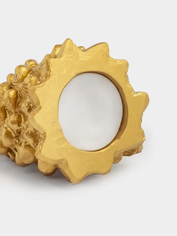 Копилка, 10 см, полирезин, золотистая, Конь, Horse gold, image-4