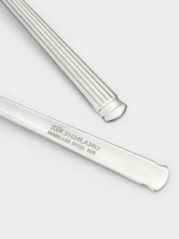 Ложка чайная, 2 шт, сталь, Полосы, Manresa, image-1