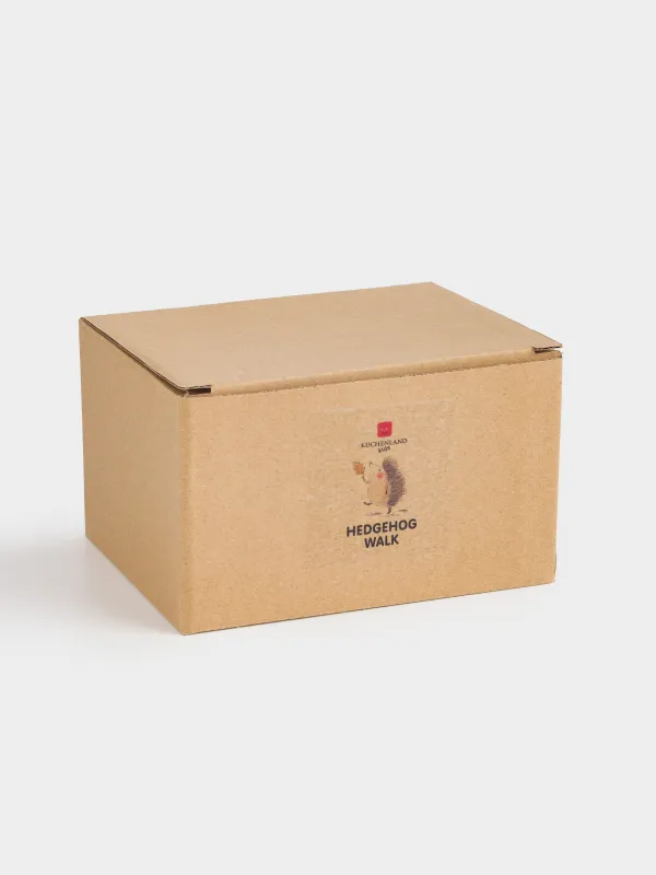 Кружка, детская, 350 мл, молочно-серая, в крапинку, Ежик, Hedgehog walk, image-6