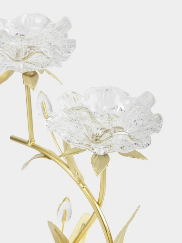 Подсвечник, 30 см, для чайных свечей, Цветы, Fantastic flowers, image-3