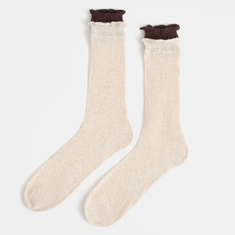Носки женские, в рубчик, двойные, Rubchik