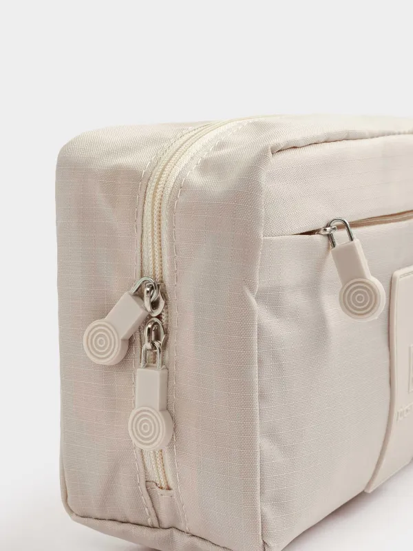 Косметичка дорожная, 20х12 см, полиэстер, бежевая, Easy Travel, image-6