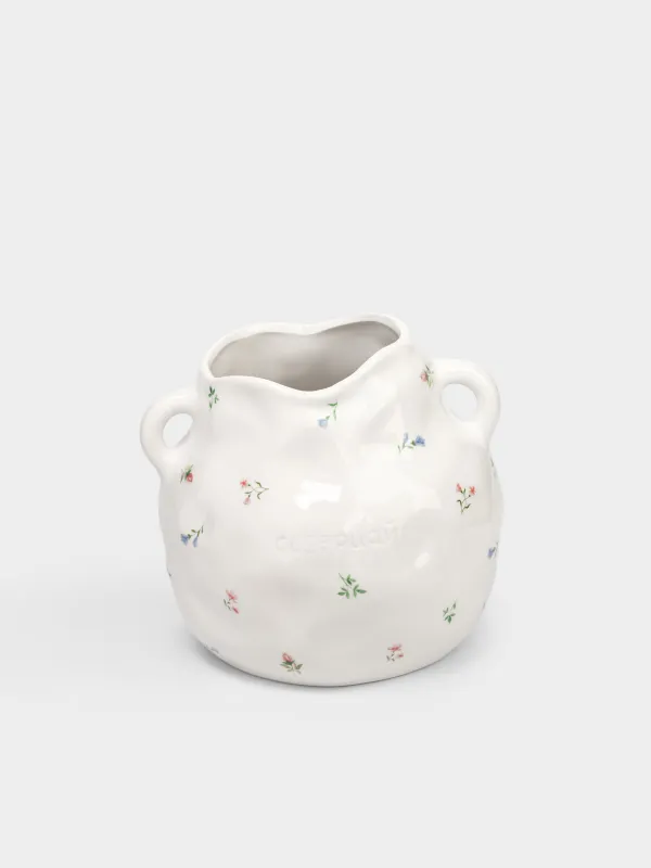 Ваза для цветов, 19 см, с ручками, Нежные цветы, El flora, image-1