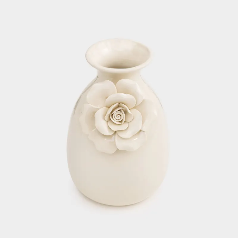 Ваза для цветов, 23 см, декоративная, Роза, Rose, image-1