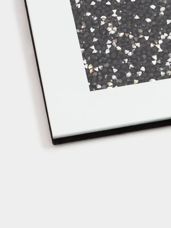 Подставка под кружку, Черные кристаллы, Glossy crystal, image-3