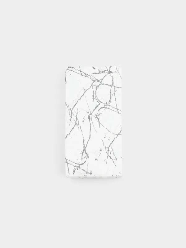 Салфетки бумажные, 33х33 см, 20 шт, прямоугольные, белые, Мрамор, Maniera, image-0