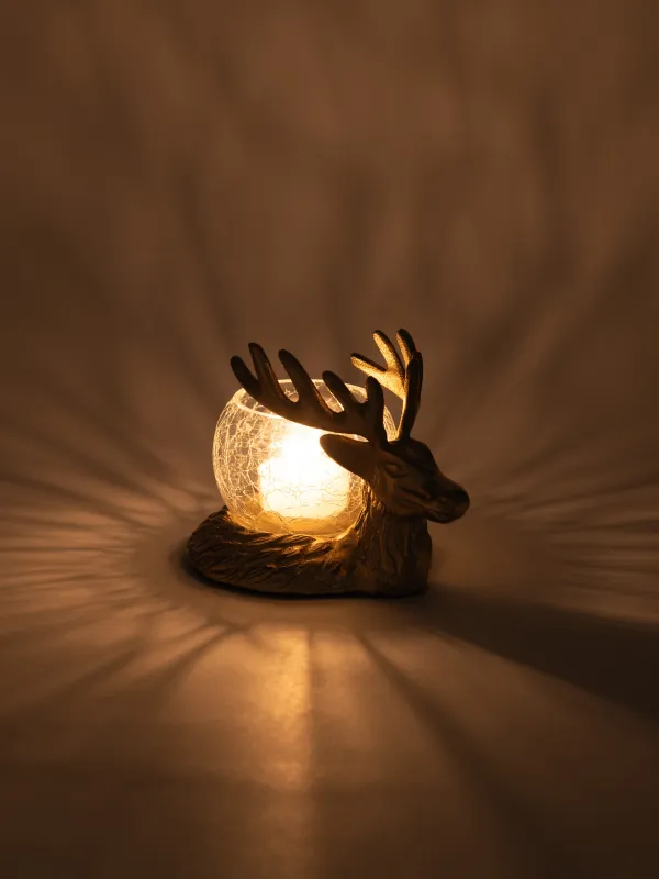 Подсвечник, 13x10 см, для чайной свечи, Олень, Arctic deer, image-4