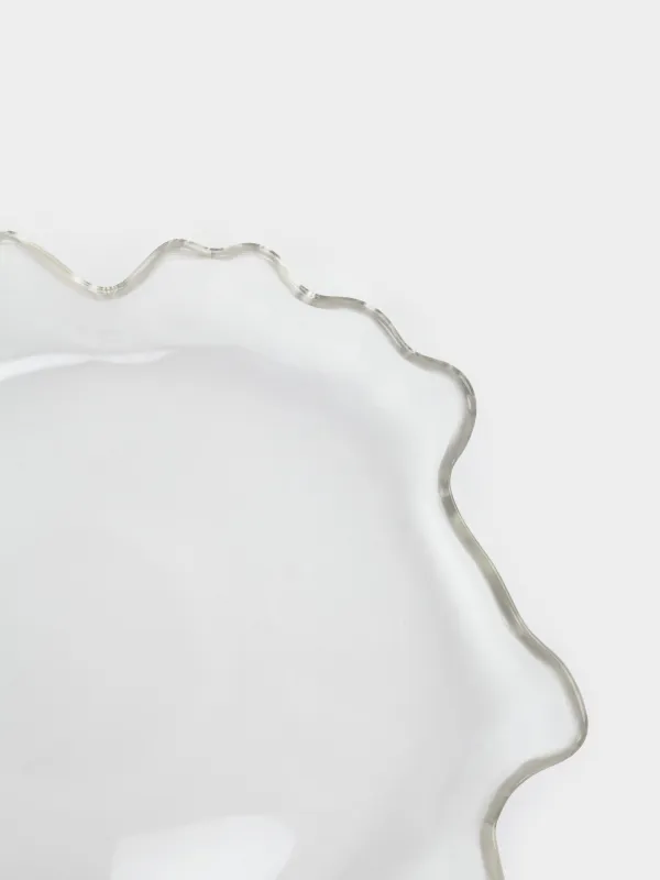 Блюдо, 24x4 см, стекло/металл, Ежик, Glacial, image-2