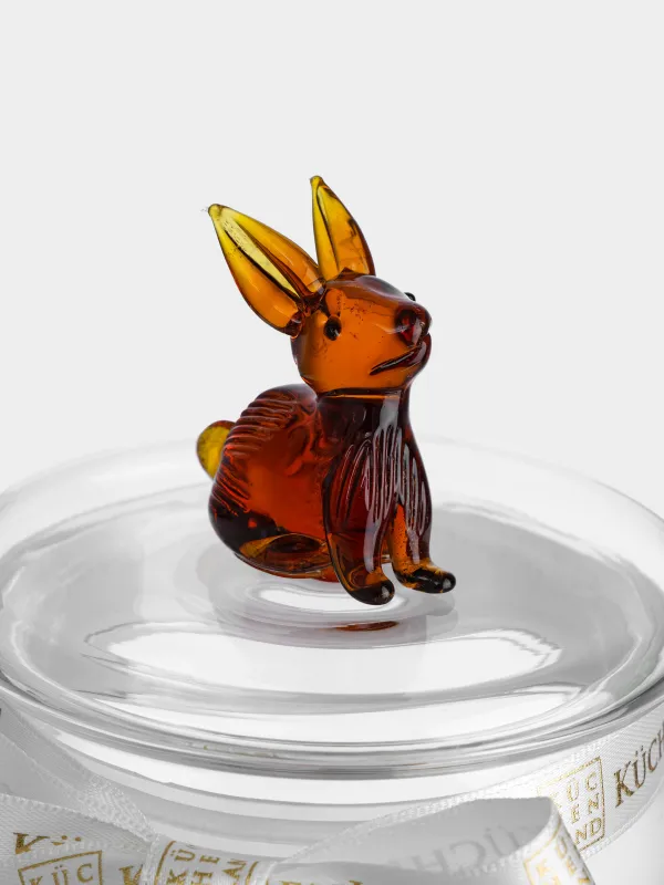 Банка для сыпучих продуктов, 450 мл, стекло Б, Янтарный кролик, Clear figure, image-2