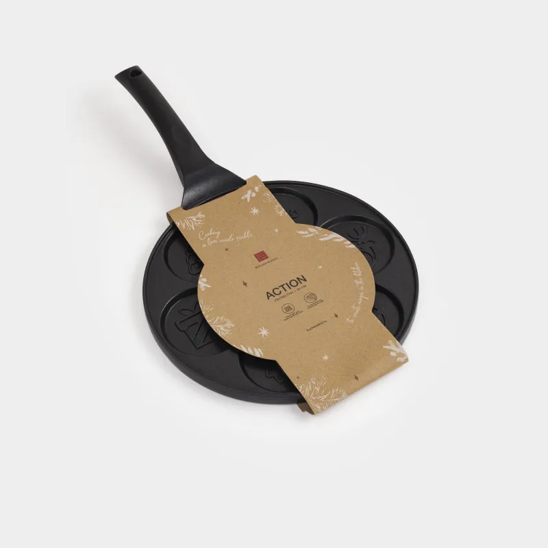 Сковорода для яиц и оладий, 26 см, 7 отд, с покрытием, алюминий, Новогодние атрибуты, Action, image-5