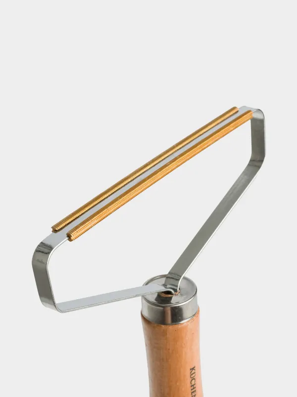 Щетка-скребок для чистки от шерсти, 16 см, металл/дерево, Black clean, image-4