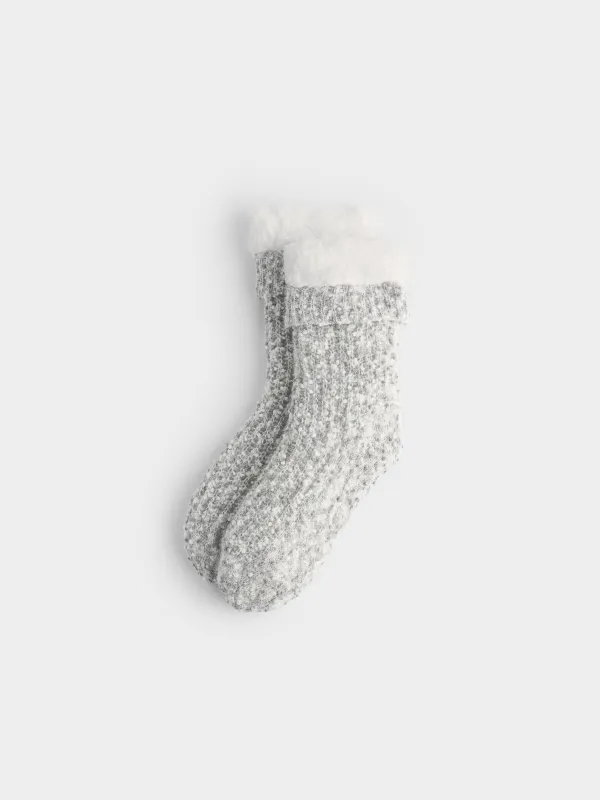 Носки вязаные утепленные, Knitted soft, image-0