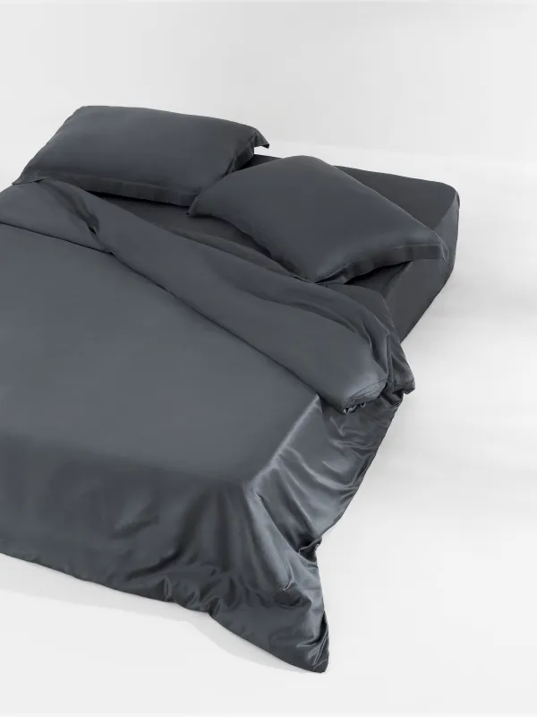 КПБ евро, бамбук, темно-серый, Pure bamboo, image-1