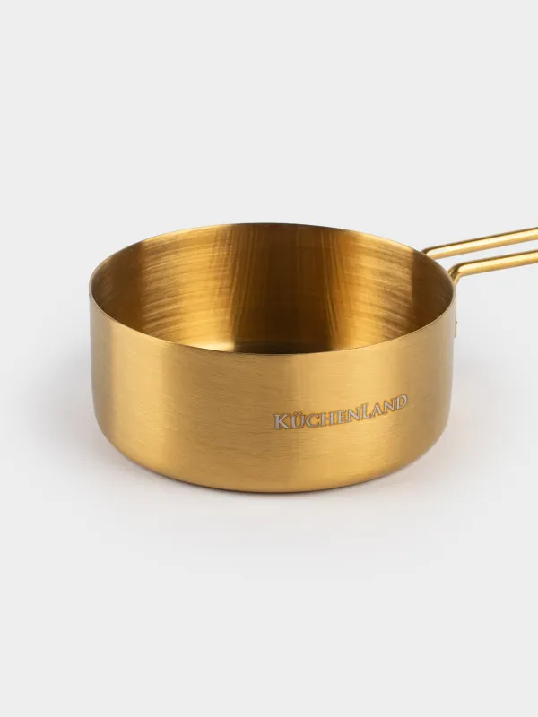 Ложка мерная, 100 мл, сталь, золотистая, Device gold, image-5