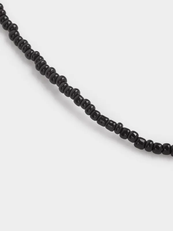Цепочка, 44 см, стекло/металл, Jewelry black, image-2