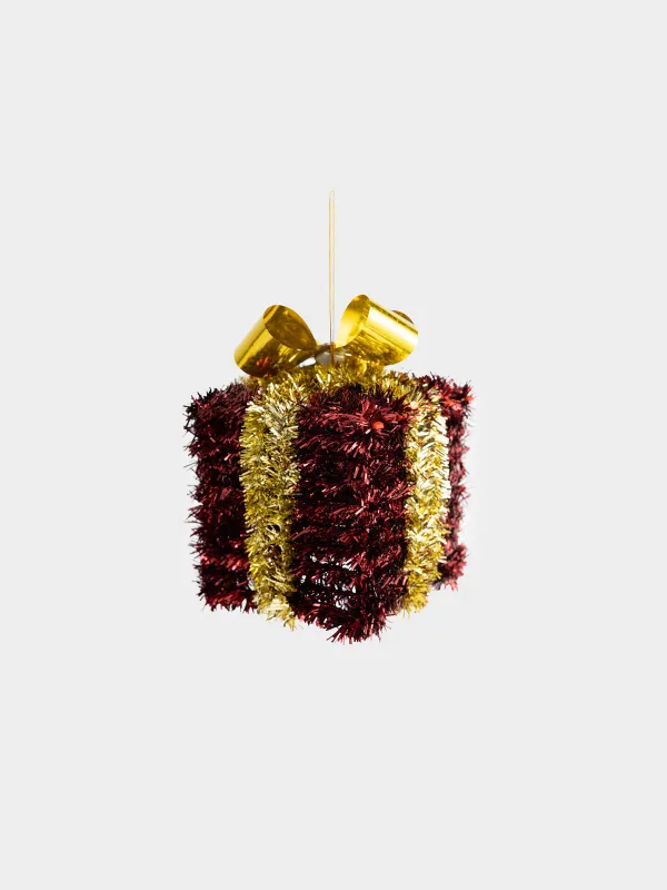 Игрушка елочная, 11 см, Подарок, Tinsel christmas, image-0