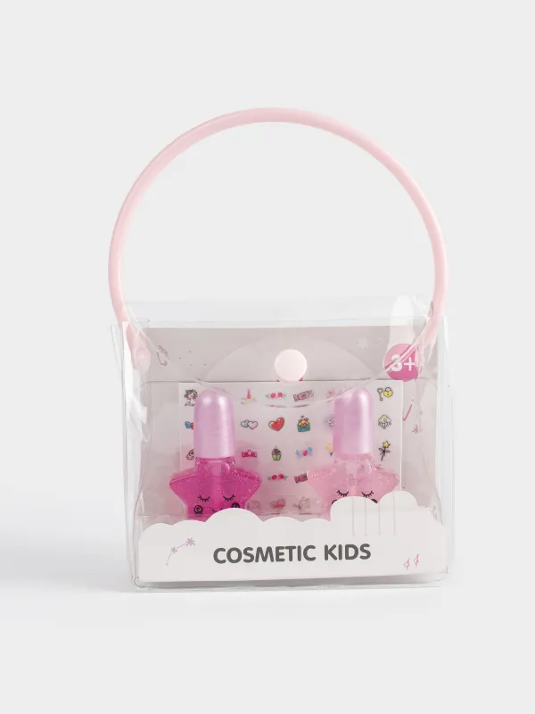 Набор для ногтей, 3 предмета, Сумочка, Cosmetic kids, image-0
