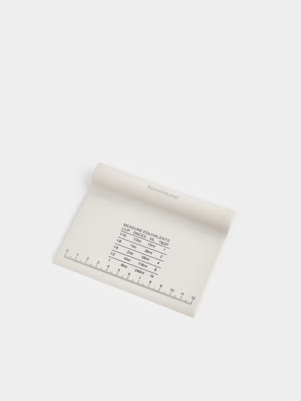 Шпатель кондитерский, 13 см, с линейкой, силикон, бежевый, Bakery, image-2