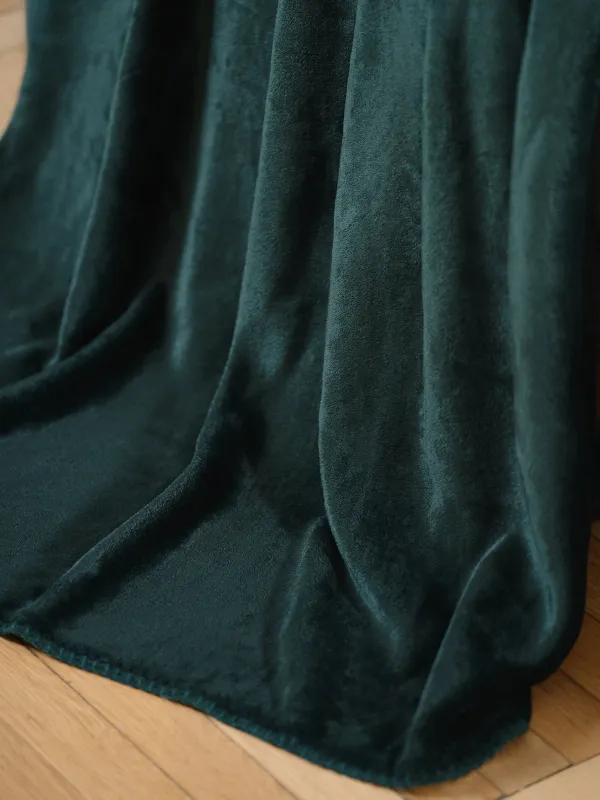 Плед, 140х190 см, фланель, зеленый, Flannel, image-4