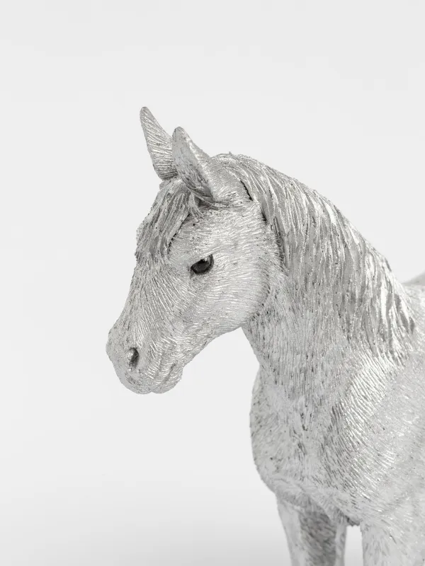Статуэтка, 16х15 см, Лошадь, Horse silver, image-2