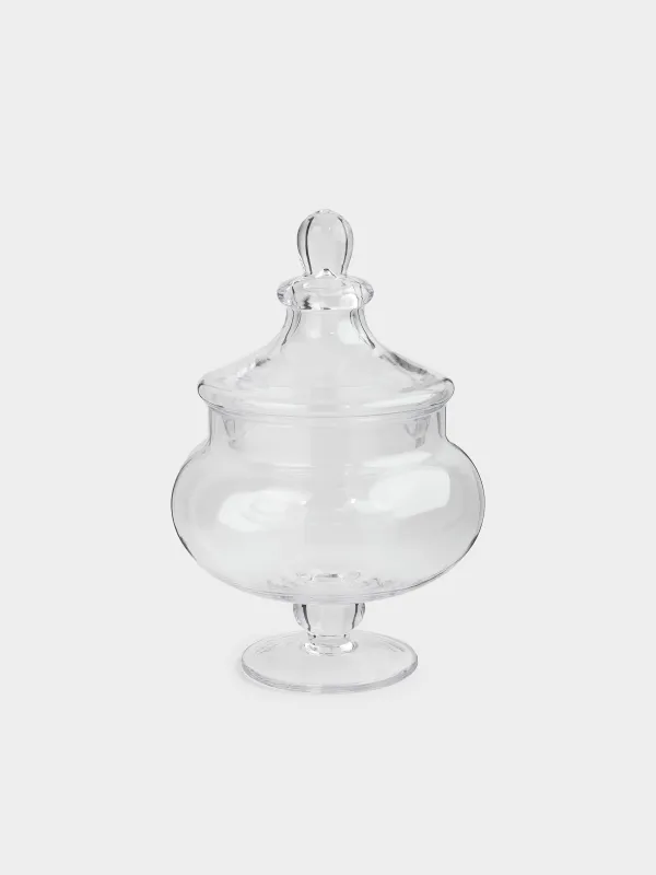 Конфетница, 17х26 см, с крышкой, Clear, image-0