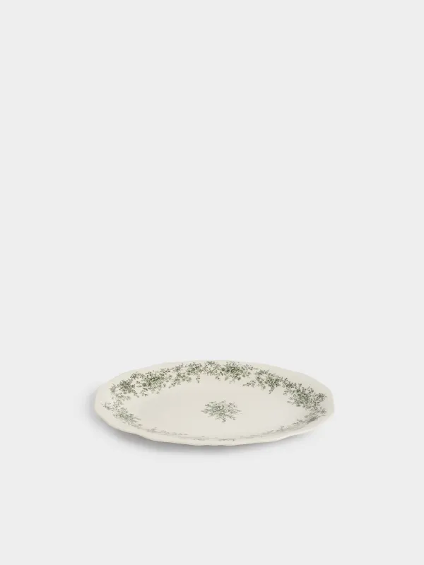 Блюдо, 26х17 см, Зеленые цветы, Green lace, image-2