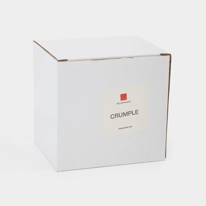 Шкатулка для украшений, 11 см, керамика, молочная, Мятый эффект, Crumple, image-3