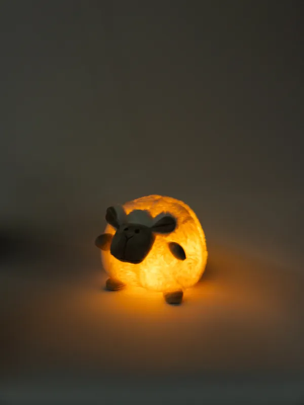 Игрушка-ночник, 13x17 см, музыкальная, Овечка, Lamb toy, image-4
