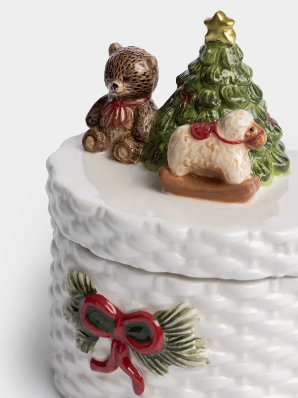 Емкость для хранения, 11х12 см, Овечка с елкой, Christmas lamb, image-1