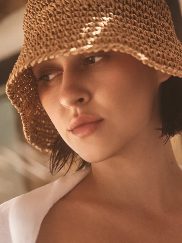 Панама, 57 см, единый размер, целлюлоза, песочная, Banjo, image-5