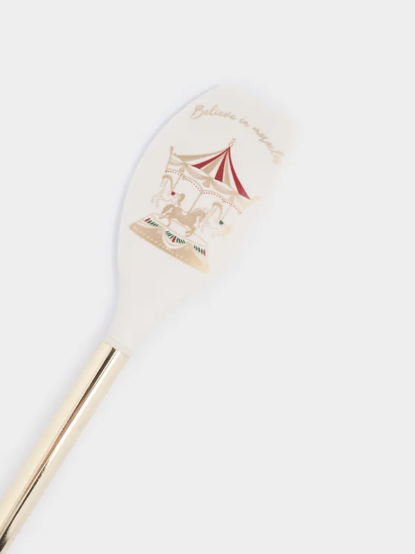 Набор для выпечки, 4 пр, лопатка/формы, силикон/сталь, молочно-золотистый, Карусель, Bakery gold, image-2