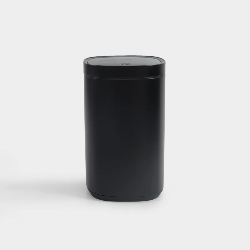 Ведро для мусора, 30 л, с кнопкой для открывания, Total black